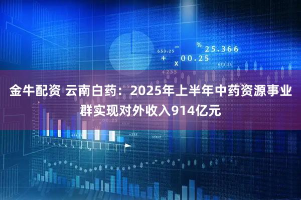 金牛配资 云南白药：2025年上半年中药资源事业群实现对外收入914亿元