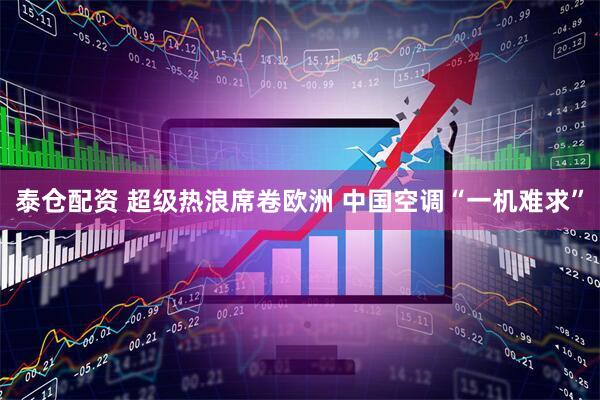 泰仓配资 超级热浪席卷欧洲 中国空调“一机难求”